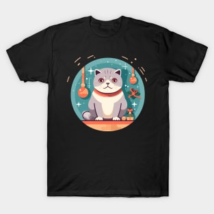 Scottish Fold Cat Xmas Ornament, Love Cats T-Shirt